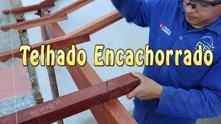 Telhado Encachorado passo a passo  StepbyStep Beaded Roof [upl. by Nahgeam]