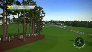 Course Flyover Augusta National Golf Clubs 9th Hole [upl. by Occir759]