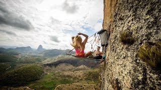 Sasha DiGiulian rock climbing big walls in Brazil [upl. by Maer310]