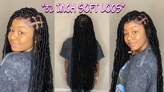 Tutorial  Extended 32” Soft Locs Tutorial [upl. by Ellehcsar]