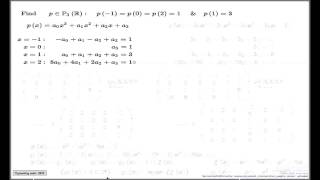 Example of polynomial interpolation Part I [upl. by Edgardo]