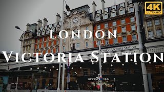 London Victoria Station Walk Through England 4K [upl. by Aitsirt]