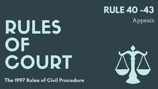 The 2019 Amendments to the 1997 Rules of Civil Procedure [upl. by Waldack]