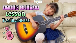 Basic Guitar Lesson For Beginners  How to Play Basic Guitar Chords [upl. by Mooney]