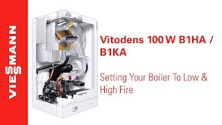 How to Set a Vitodens 100 B1HAB1KA Boiler to Low and High Fire Mode [upl. by Chace]