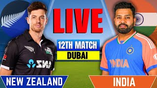 India vs New Zealand 12th ODI Live Match Score today  IND vs NZ Cricket Trophy Live [upl. by Elleval118]