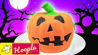 Hoopla Recipes  Pumpkin Cake Recipe  Trick or Treat  Cake Art  Happy Halloween [upl. by Jessabell]