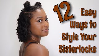 Quick amp Easy Microlocks amp Sisterlocks Hairstyles [upl. by Naehgem]