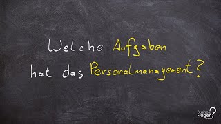 Personalmanagement Aufgaben  Personalmanagement BWL  Einfach erklärt [upl. by Letsyrc237]