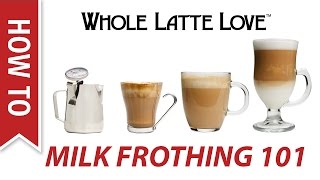 Milk Frothing for Beginners [upl. by Aldred444]