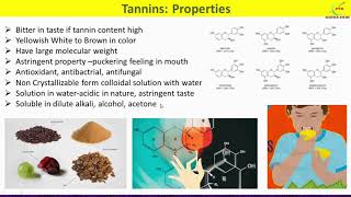 Tannins Introduction Types Sources Properties UsesTannin Secondary Metabolite [upl. by Brody]