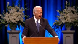 Joe Biden delivers emotional speech at McCain memorial [upl. by Favin]