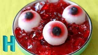 Gummy Eyeballs  Halloween DIY 🎃 Hilah Cooking [upl. by Ainelec]