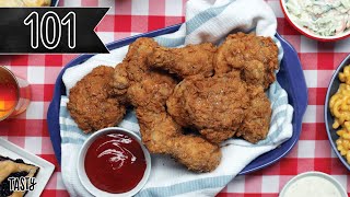 How To Make The Crispiest Fried Chicken Youll Ever Eat • Tasty [upl. by Rodrick]