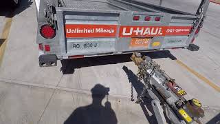 Uhaul 6x12 open trailer review [upl. by Peednus]