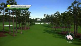 Course Flyover Augusta National Golf Clubs 7th Hole [upl. by Nyleahcim524]