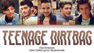 One Direction  Teenage Dirtbag Color Coded Lyrics [upl. by Drummond]