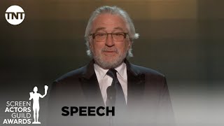 Robert De Niro Award Acceptance Speech  26th Annual SAG Awards  TNT [upl. by Ilarrold18]