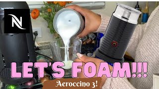 How To Foam Milk With Aeroccino 3 Make Coffee With Foam Tips amp Tricks  Easy Foamed Latte Recipe [upl. by Newol]