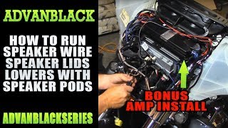 How To Run Amp And Rear Speakers On Your Bagger Harley Davidson Touring [upl. by Hgalehs]