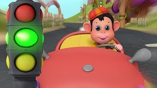 BANDAR MAMA KI NAYI MOTOR CAR  Hindi Rhymes for Children  Infobells [upl. by Dloraj350]