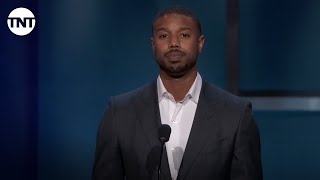 Michael B Jordan Tribute to Denzel Washington  AFI 2019  TNT [upl. by Olcott]