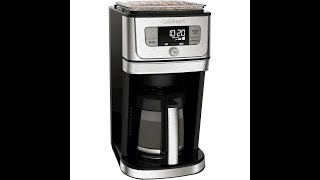 Cuisinart DGB800 Burr Grind Brew Coffeemaker Review EXCELLENT [upl. by Ocirema529]