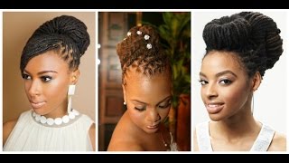 Loc Updo Hairstyles  Dreadlock Inspirations [upl. by Pease49]