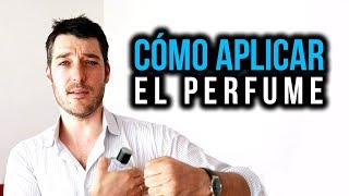 Cómo aplicarse el perfume para hombres [upl. by Ardnohsed]