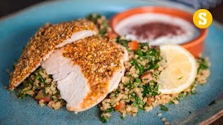 Crusted Chicken amp Tabbouleh  Sorted Food [upl. by Nata]