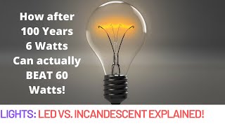 LED vs Incandescent  Heat Watts and Lumens explained [upl. by Eldnek]