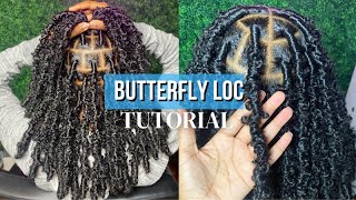 Butterfly Loc Bob Tutorial  How To Make Them Distressed [upl. by Anal7]