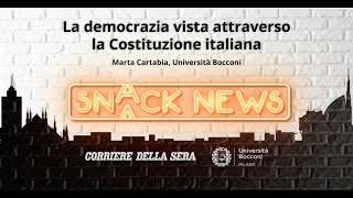 La democrazia vista attraverso la Costituzione italiana [upl. by Lucey]