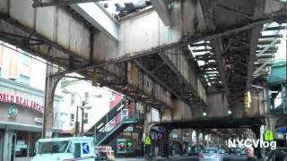 Elevated Subway Tracks in New York City  J Train [upl. by Analak53]