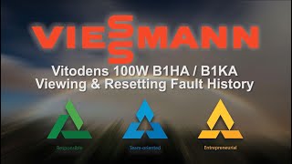 Vitodens 100W B1HAB1KA Viewing amp Resetting Fault History [upl. by Burd]