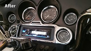 Harley 6 Speaker Stereo  Amp Install Complete and Detailed  All under 750 [upl. by Oniram]