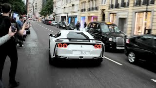 LOUDEST STRAIGHT PIPED Ferrari 812 NLARGO TERRORIZING London INSANE V12 SOUNDS [upl. by Dlonra]