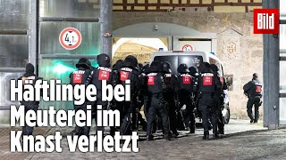 Gefängnismeuterei Polizei stürmt Knast in Thüringen  JVA Untermaßfeld [upl. by Rees]