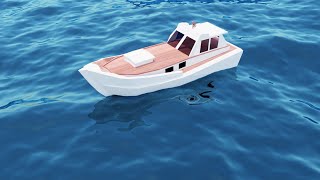 How to make a objects to float on water in Blender 29  Blender boat floating [upl. by Ibby159]